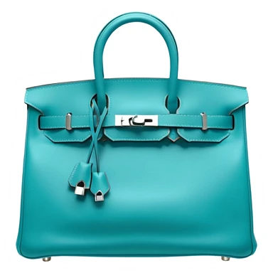 hermes birkin turquiose bag sticker