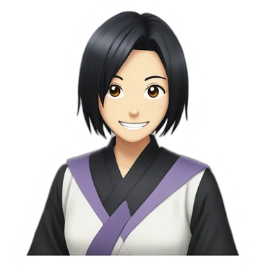Rukia Kuchiki smiling sticker