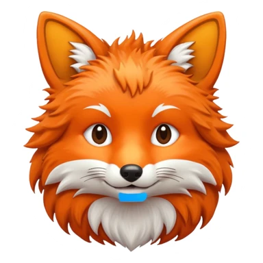 a fox emoji sticker