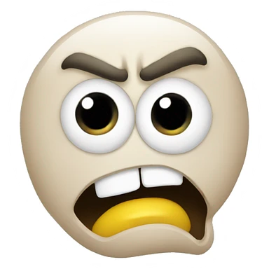 Angry foot with eyes sticker