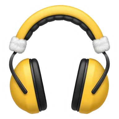 yellow earmuffs sticker