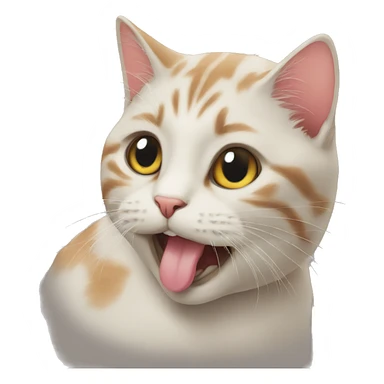 Cat kissing  sticker