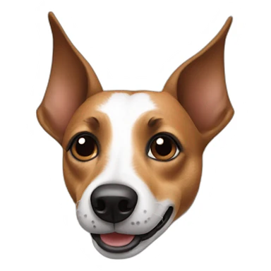Jack Russel with pointy ears sticker