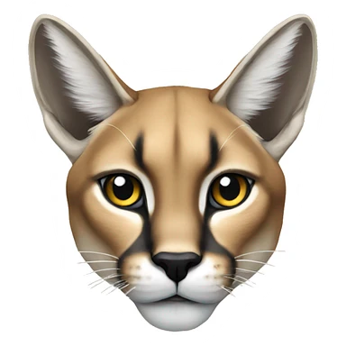 Caracal head sticker