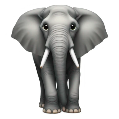 elephant hiding sticker