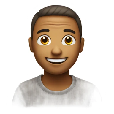 Emoji looking high sticker