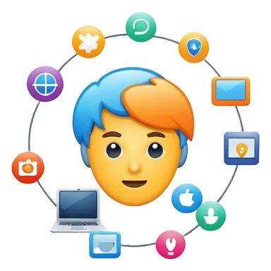 IT Service Management icon sticker