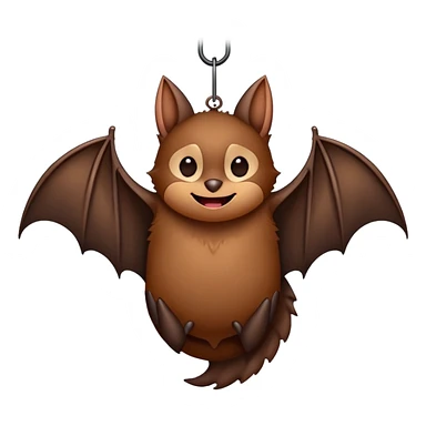 upside down sleeping bat sticker