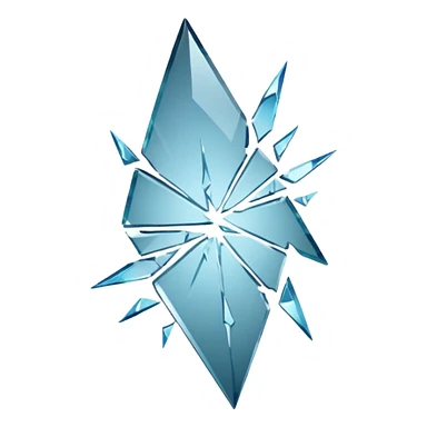 Broken glass sticker