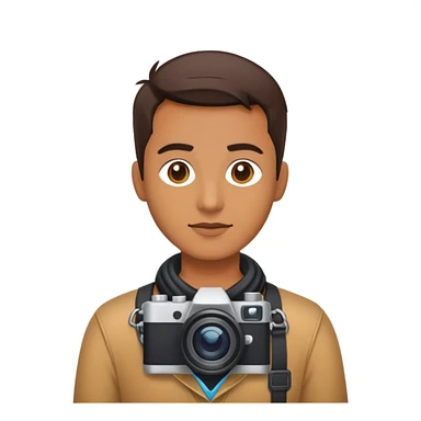 A web developper with a camera  sticker