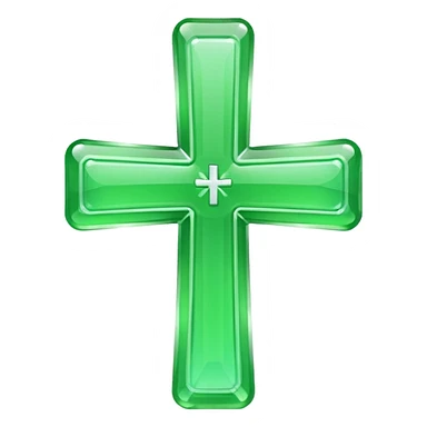 green pharmacy cross sticker