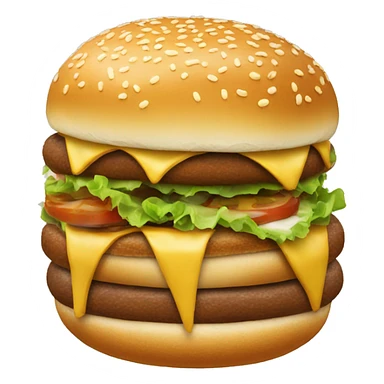 hamburger ve simit sticker