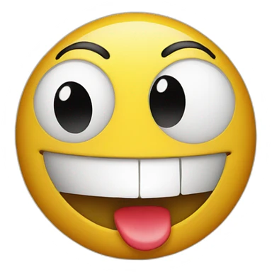 smiley face in surprise sticker