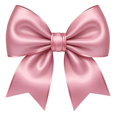 light pink satin bow  sticker