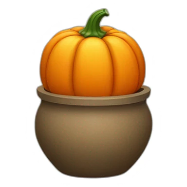 A pumpkin pot sticker