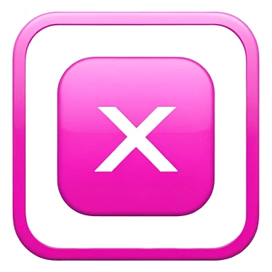 Pink X sticker
