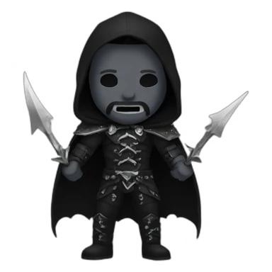 Black metal guy sticker