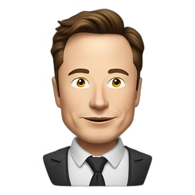 Elon musk with spectales sticker
