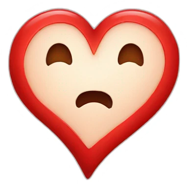 Heart with heart sticker