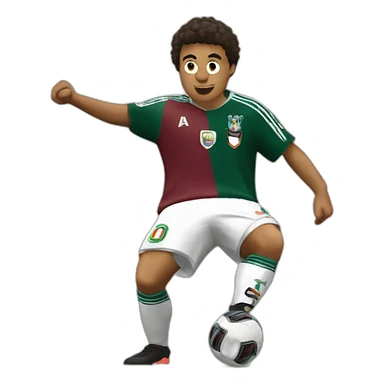German Cano Fluminense doing the L sticker