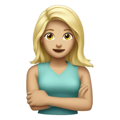 blonde girl with broken arm sticker
