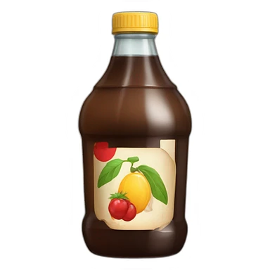 botella de plástico cortada a la mitad usada como vaso con fernet con coca dentro sticker