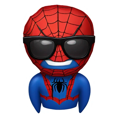 Spider-Man with sunglasses  sticker