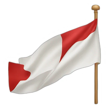 Bandera con equis roja sticker