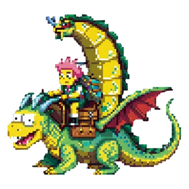 Spongebob on a dragon sticker
