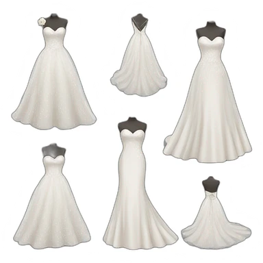 Wedding dress sticker
