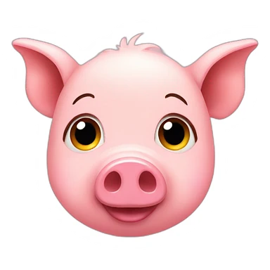 cute little pig sticker
