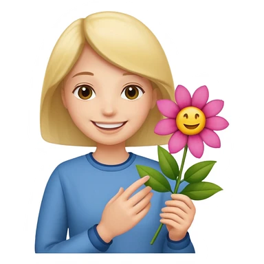 🌺🫳🏻 sticker