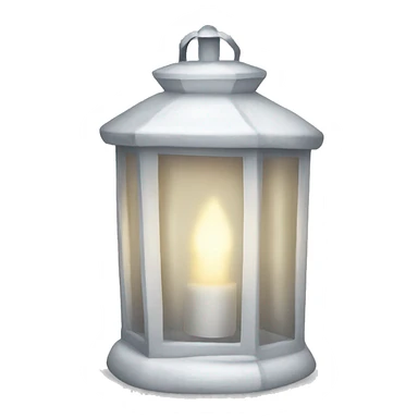 White Christmas lantern  sticker