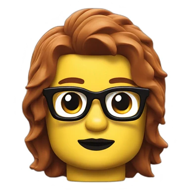 Emoji en Lego sticker