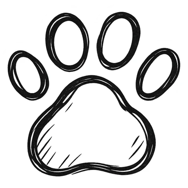 cat paw sticker