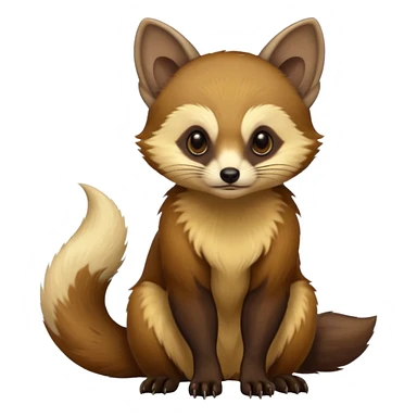 Two-bladed marten, tree marten sticker