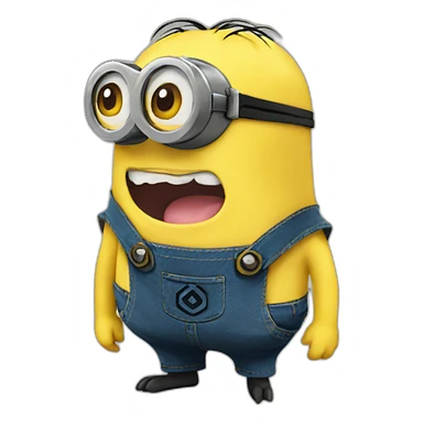 Minion fused with pikachu sticker