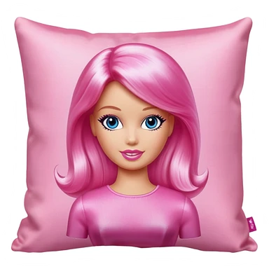pink barbie pillow sticker