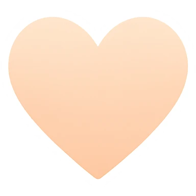 heart with a soft peach gradient sticker