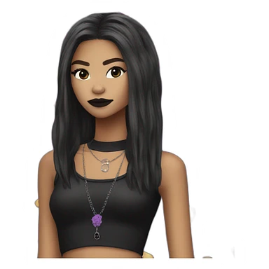 Zendaya as goth sticker