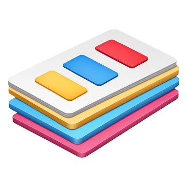 A small stack of cards sticker