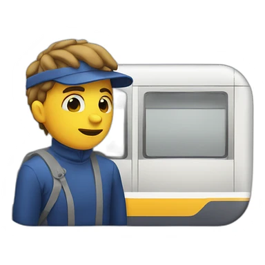 Metro ticket sad sticker