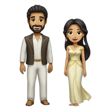 Abdel et Jasmine  sticker