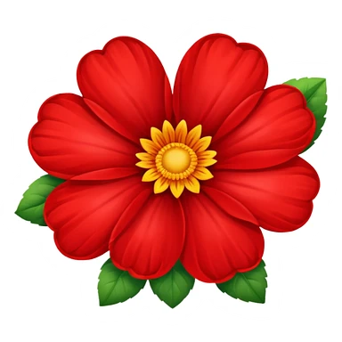 Heart and flower sticker