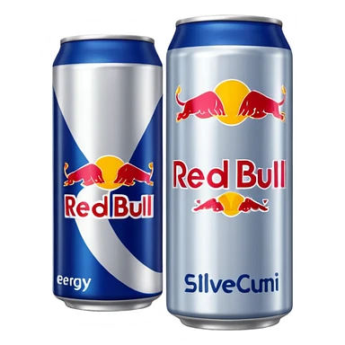 Red bull energy drink imogi for soccer players playing soccer sticker