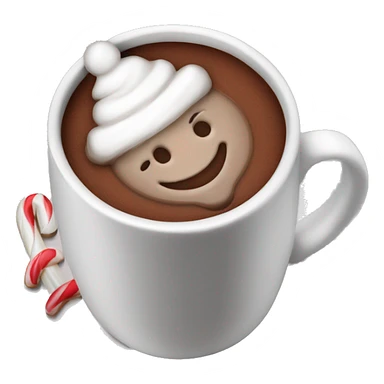 christmas hot chocolate  sticker