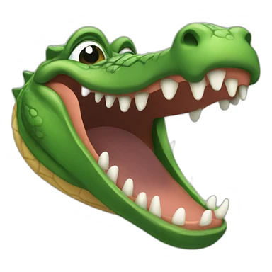 gator laughing sticker