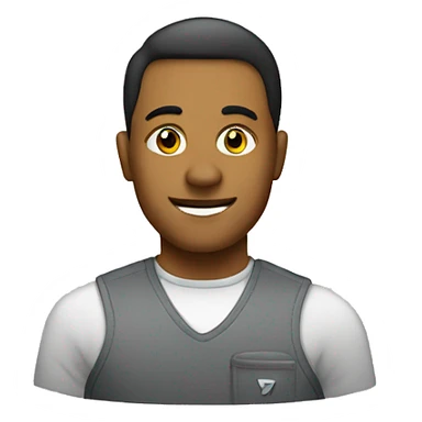 a tech-savvy with his company logo sticker