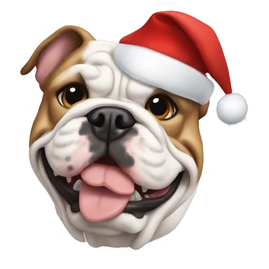 Bulldog france Christmas  sticker