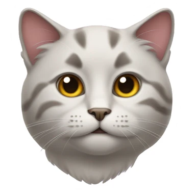 A cat with a d face sticker